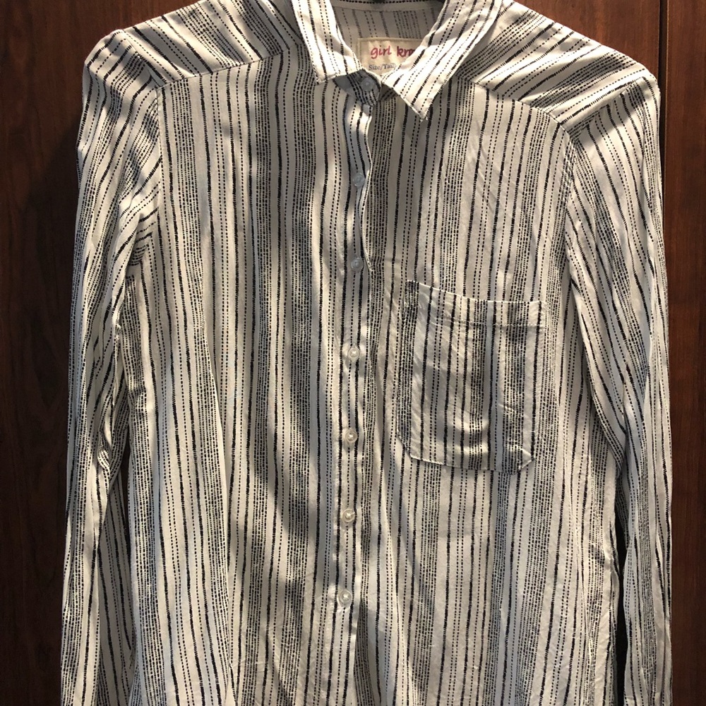 Long sleeve striped blouse